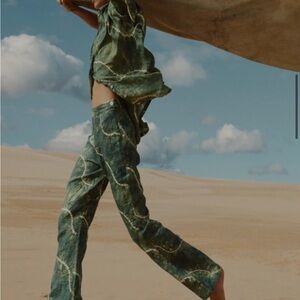 Maurie and Eve - Green Tie-Dye Women's Pants